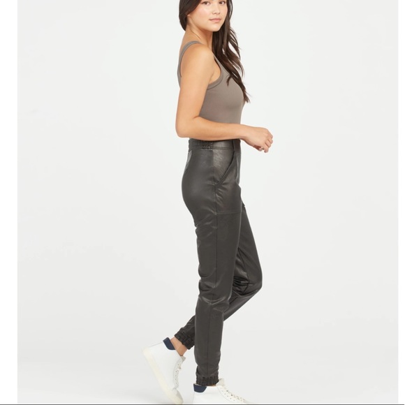 NWT- Spanx Leather Like Jogger - Picture 5 of 7